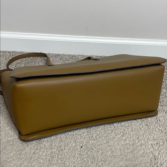 Tory Burch | Brown Robinson Pebbled Leather Tote - Picture 5 of 13